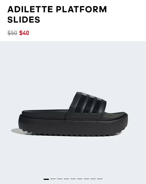 ADIDAS ADILETTE PLATFORM SLIDES 0