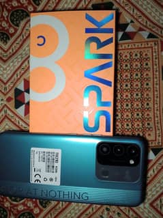 Tecno spark 8c 4/128 For sale Complete Box just box open