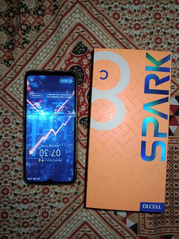 Tecno spark 8c 4/128 For sale Complete Box just box open 1