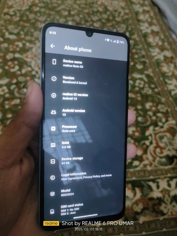 REALME NOTE 50 4+64 EXCHANGE POSSIBLE 1