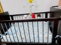 baby cot for aged up to 5 years old. mattress included