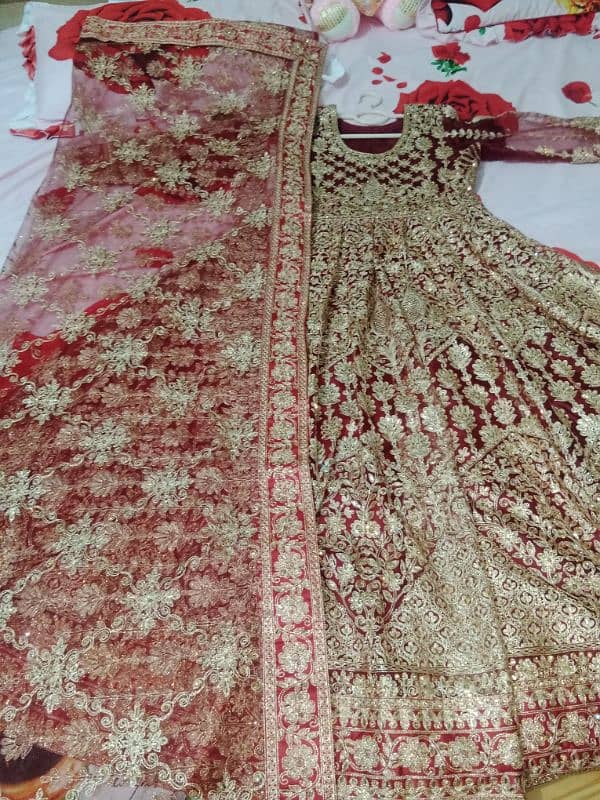 Mehroon color bridal maxi for sale 0