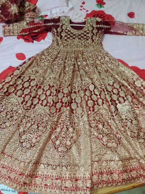 Mehroon color bridal maxi for sale 1