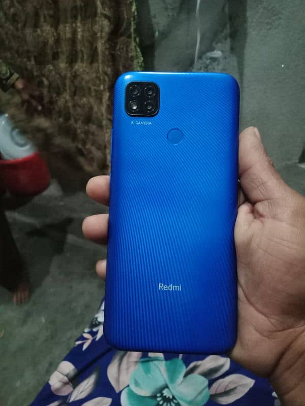 redmi 9C blue colour condition photo mein dekh sakte hain 3GB 64GB 15