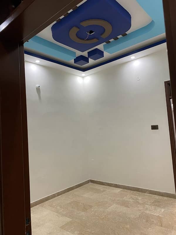 Brand New Zero Meter House Ground Plus 1 Full Marble Tiles Flooring Bottom To Top Roof Excellent Work North Karachi Sector 5A-3 20