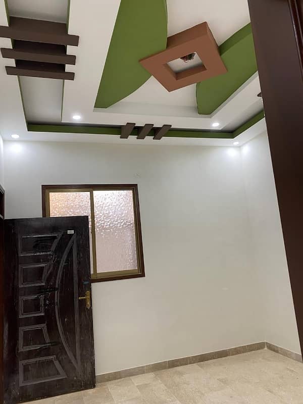 Brand New Zero Meter House Ground Plus 1 Full Marble Tiles Flooring Bottom To Top Roof Excellent Work North Karachi Sector 5A-3 21