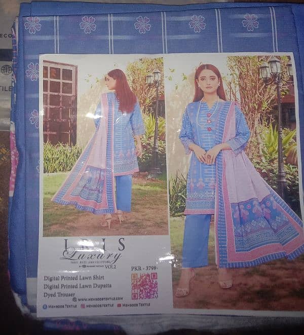 printed lawn 3 piece suits for women 2