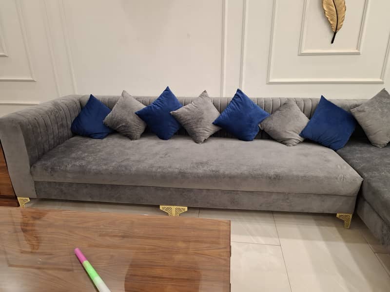 Used L-shape sofa with one 4 seater sofa. 16