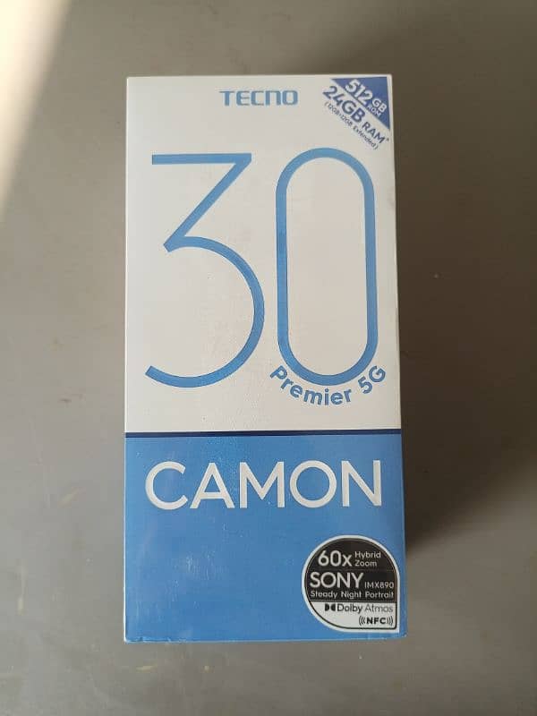 Tecno Camon 30 premier 12/512 Box Open 0