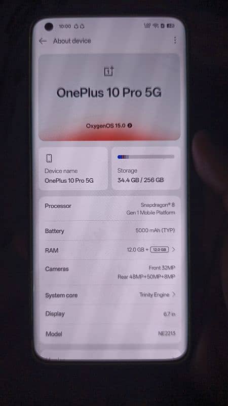 Exchange Sale)one plus 10 pro 12/256 03037862888/condtion10/10 NON PTA 5