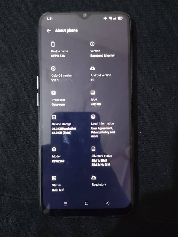 Oppo A 16 4/64 0