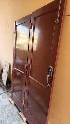 PURE SOLID WOODEN ENTRANCE DOOR