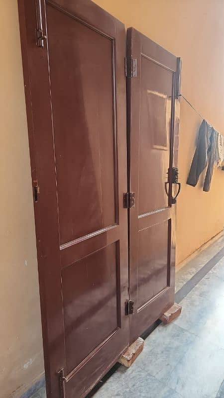 PURE SOLID WOODEN ENTRANCE DOOR 1