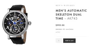 original AKRIBOS xxiv men watch is available for sale