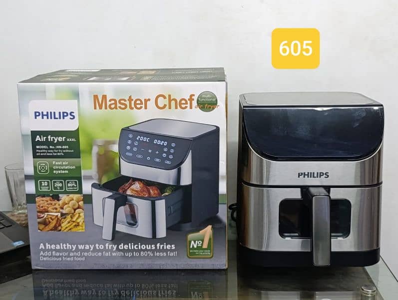 Philips LCD Touch Healthy Air Fryer - 7.0 Liter Capacity Master Chef 0