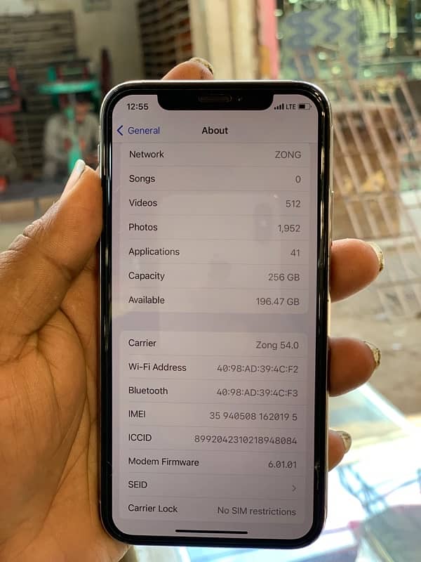 iphone x 256gb approved 2