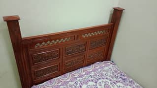 pure wooden 2 beds