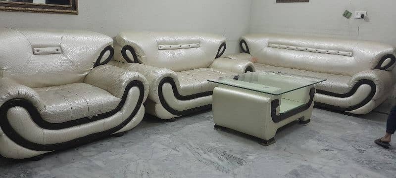 off white leather sofa 0