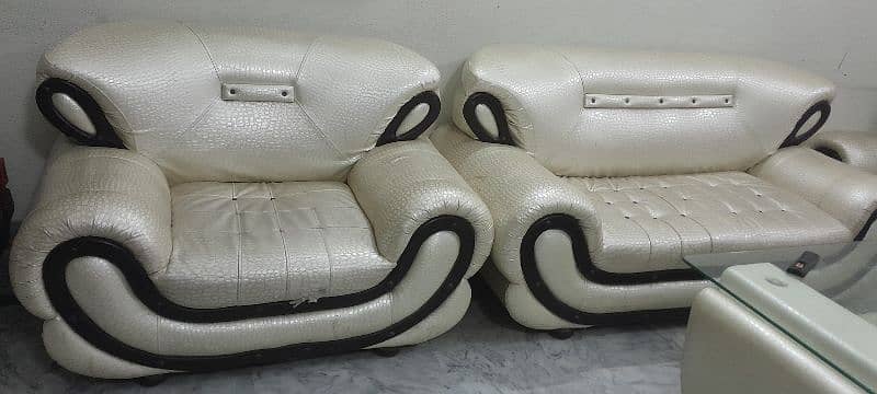 off white leather sofa 1