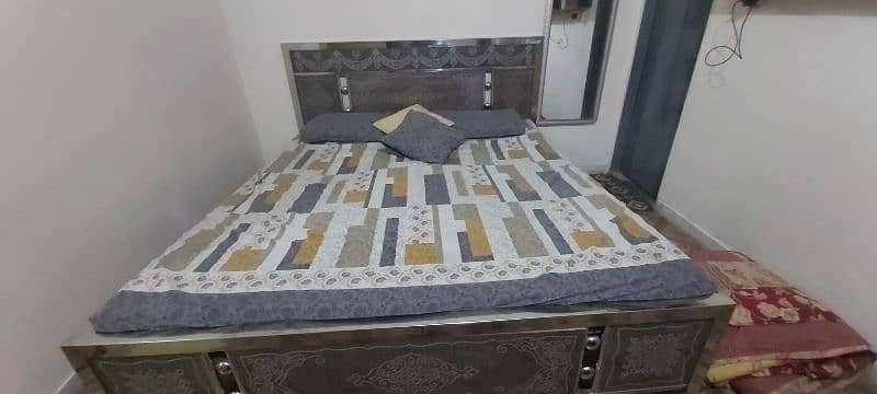 stainless Steel double Bed. 0