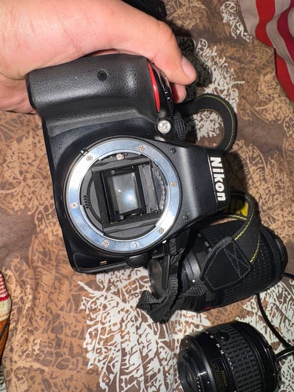 Nikon d5300 with 2 lenses. 6