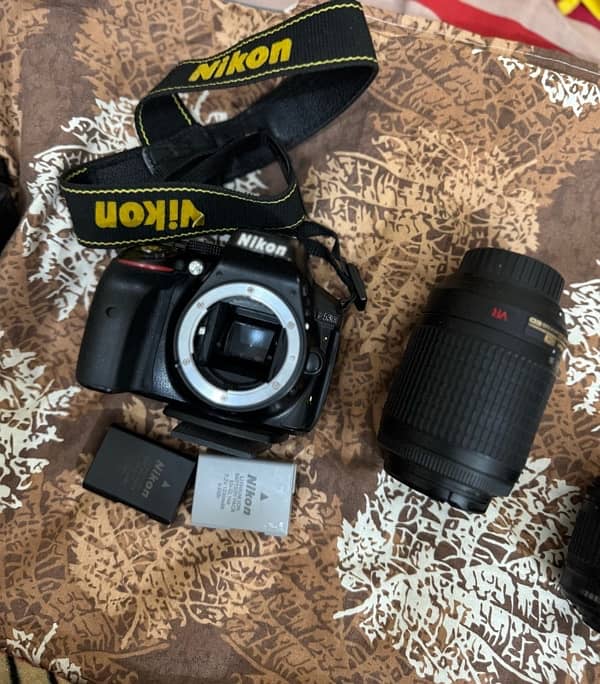 Nikon d5300 with 2 lenses. 11