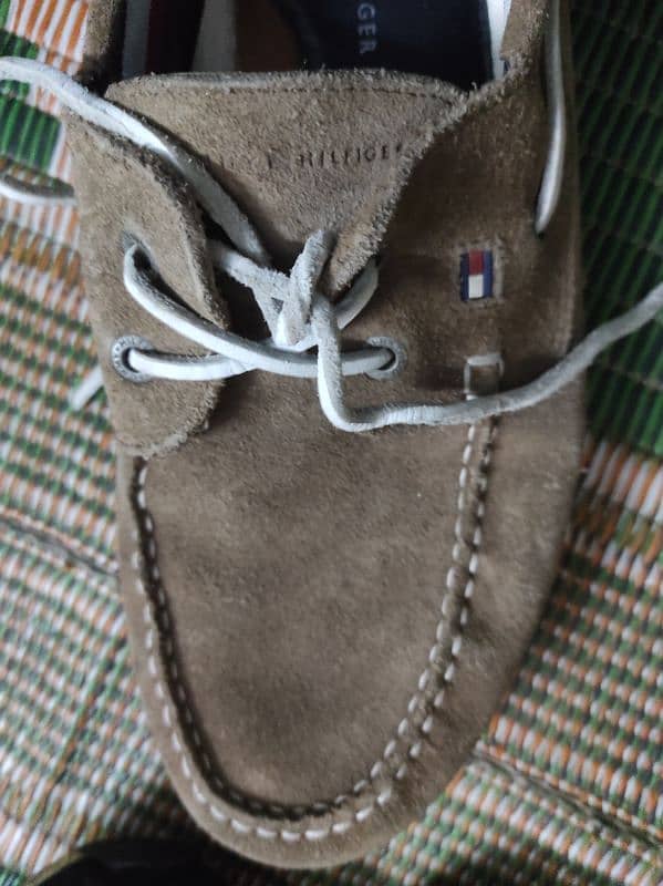 Tommy Hilfiger Suede Lace up boat shoes 8