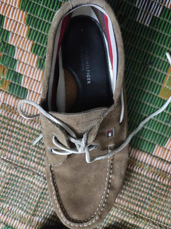 Tommy Hilfiger Suede Lace up boat shoes 9