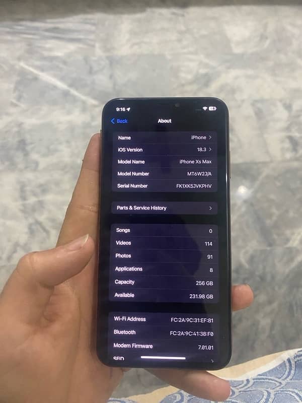 iphone xamax 256gb 7