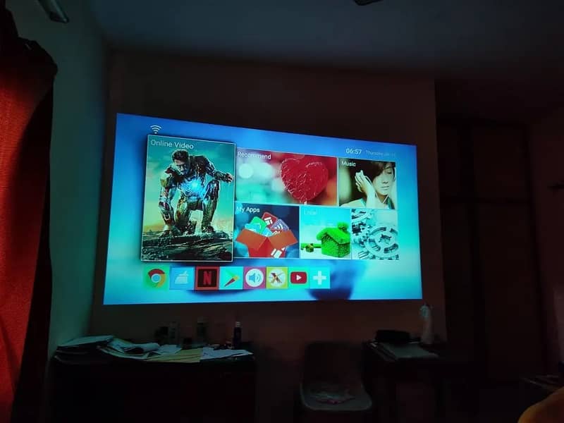 LED Projector Android full HD 4k like Box pack 5