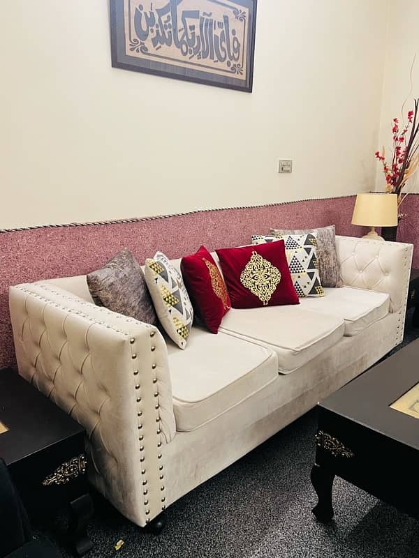 10 seater sofa set with table 10