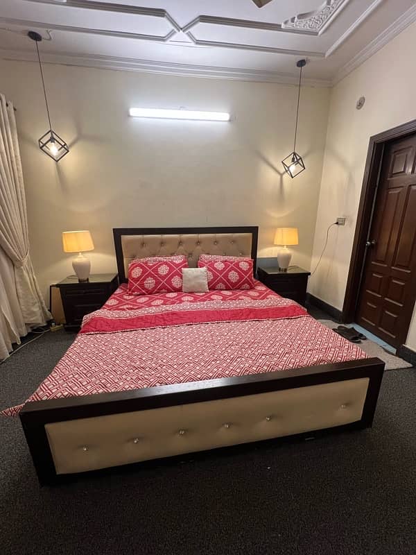 King size bed set with side tables 5