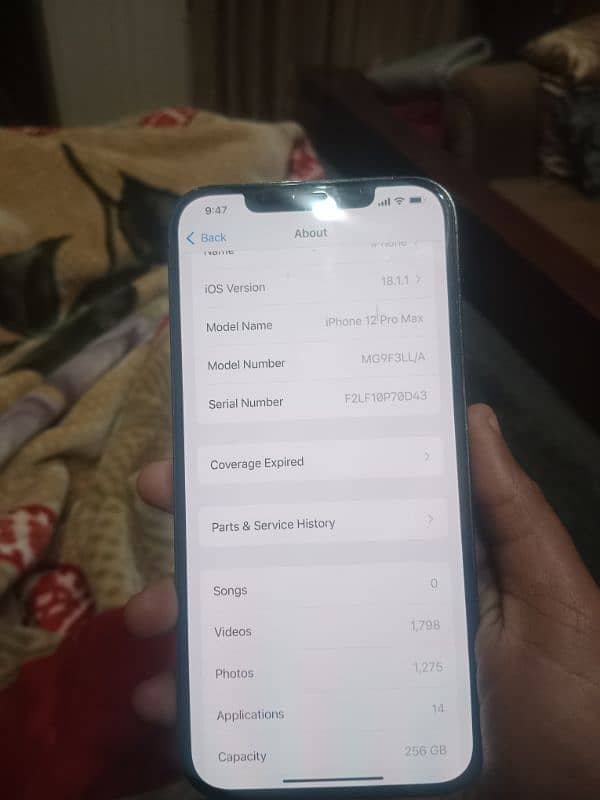 iphone 12pro max pta approve 256gb 2