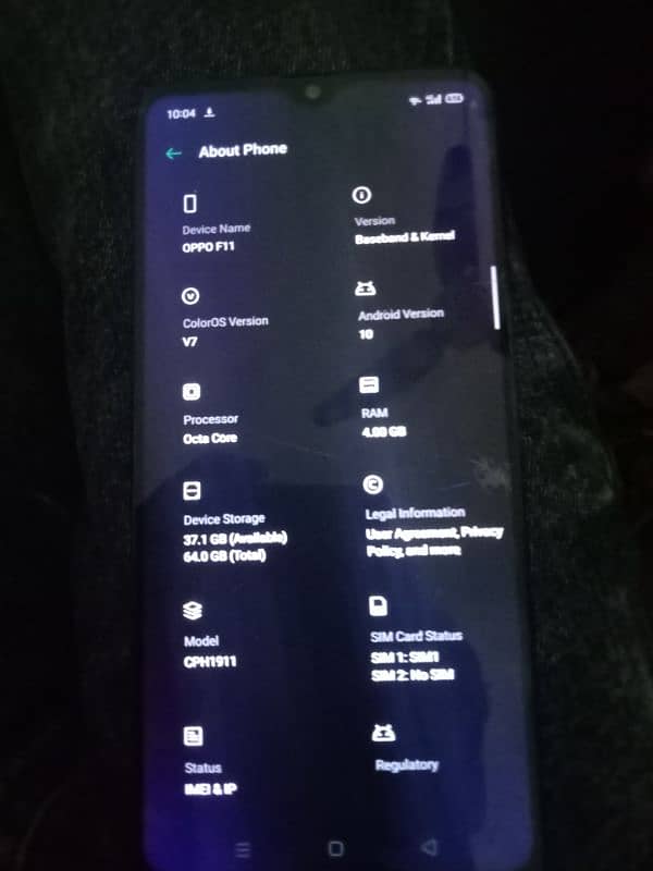 oppo F11 4 64 pta approved 0