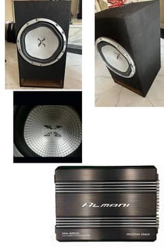 Sony Xplod Sub Woofer (2000W] L-Box + Almani Amplifier (3000 watts)