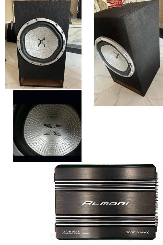 Sony Xplod Sub Woofer (2000W] L-Box + Almani Amplifier (3000 watts) 0