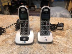 BT4000 PTCL Cordless Phone With Wireless Intercom 2 set