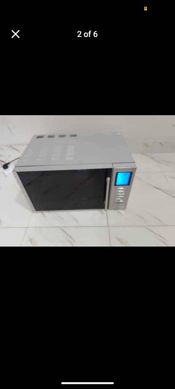 Haier 3 in 1 grill cooking baking microwave oven steel body 4