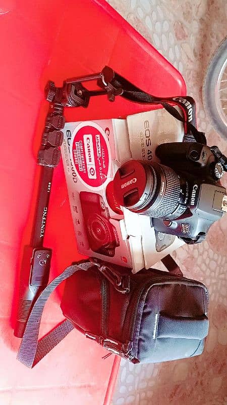 DSLR canon 4000d brand new condition one time use only 2