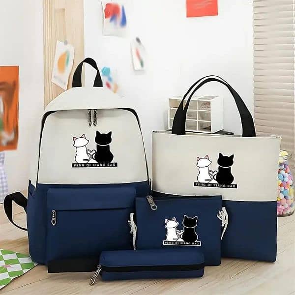 multipurpose Backpack set with 4 pcs - stylish and Functional. 6