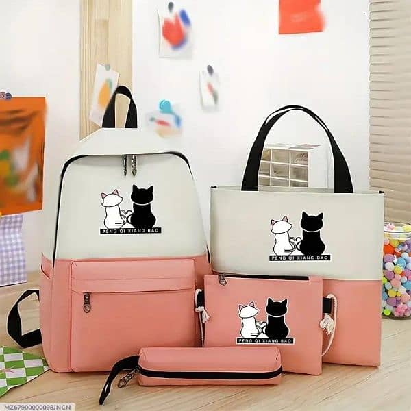 multipurpose Backpack set with 4 pcs - stylish and Functional. 8