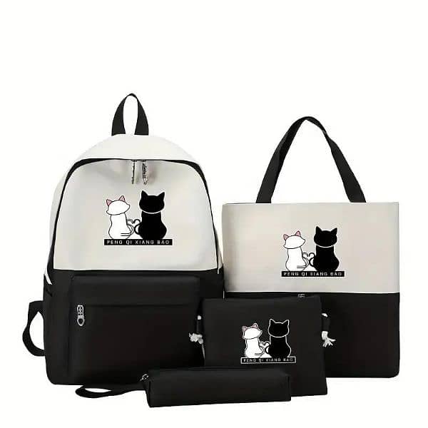 multipurpose Backpack set with 4 pcs - stylish and Functional. 9