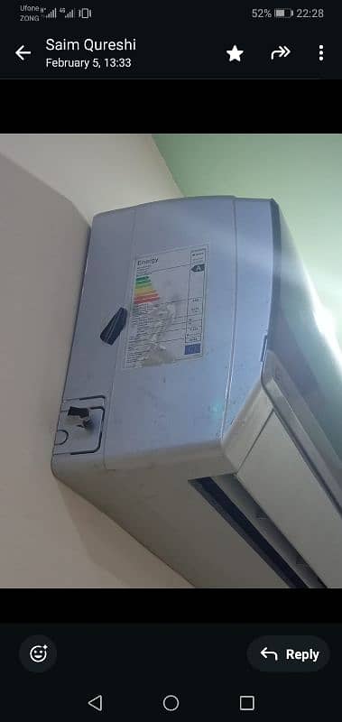 Gree 1.5 ton ac inverter heat and cold in just like new-urgent sell 3