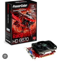 GRAPHICS CARD AMD RADEON HD 6670 2 GB