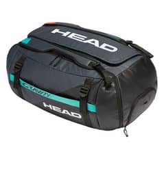 Head Gravity 12r Tennis duffle bag. Black/Teal