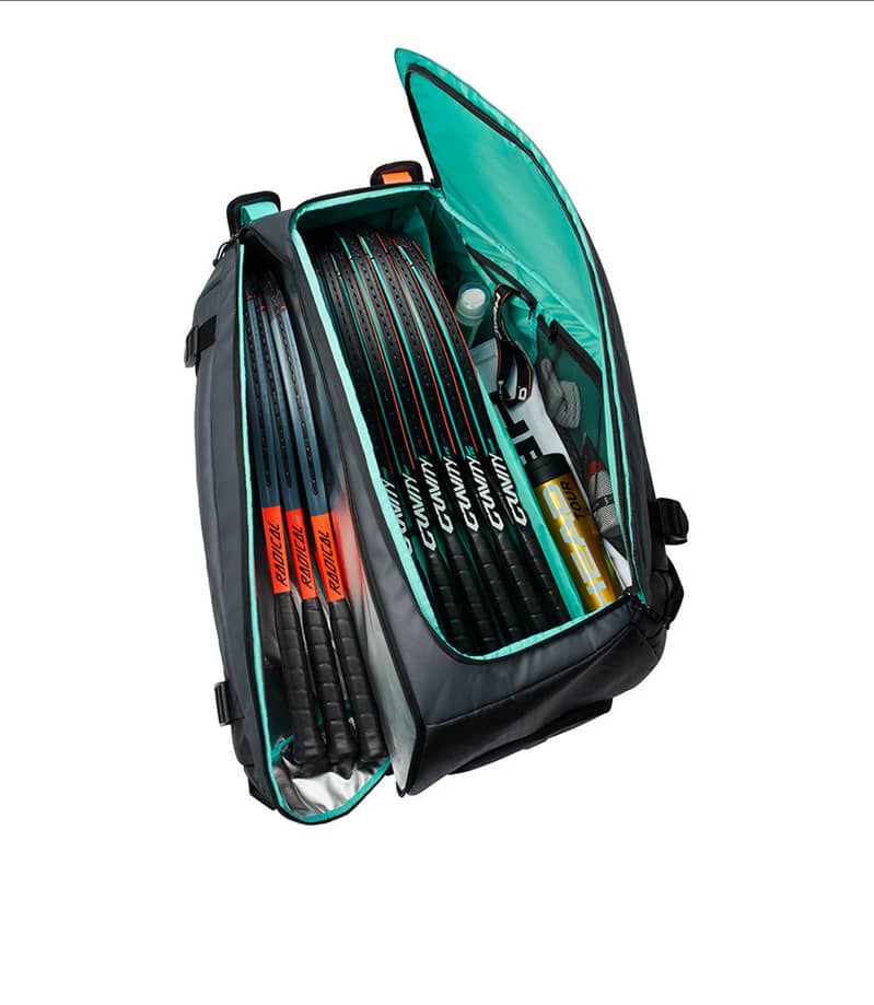 Head Gravity 12r Tennis duffle bag. Black/Teal 2