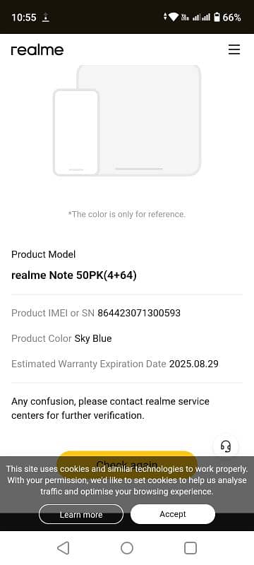 realme note 50 4+4/64 7