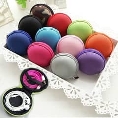 EVA Fabric Round Zipper Storage Hand Carrying Case