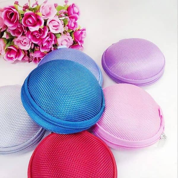 EVA Fabric Round Zipper Storage Hand Carrying Case 1