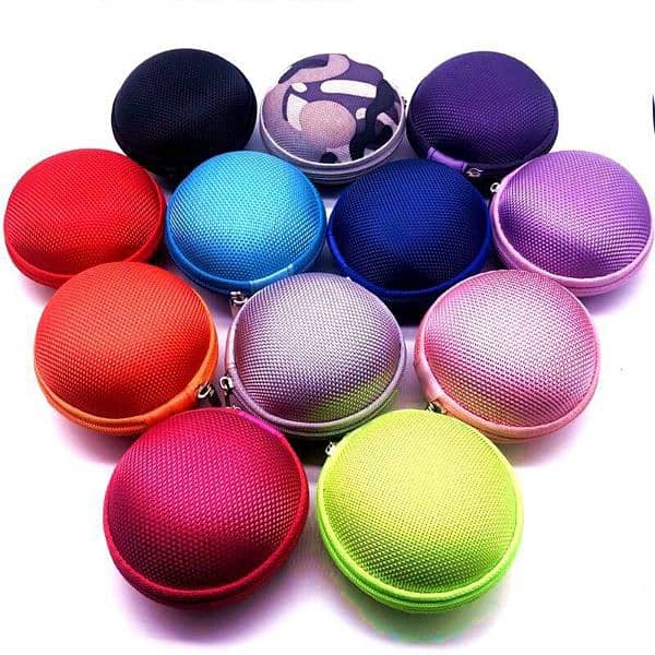 EVA Fabric Round Zipper Storage Hand Carrying Case 2